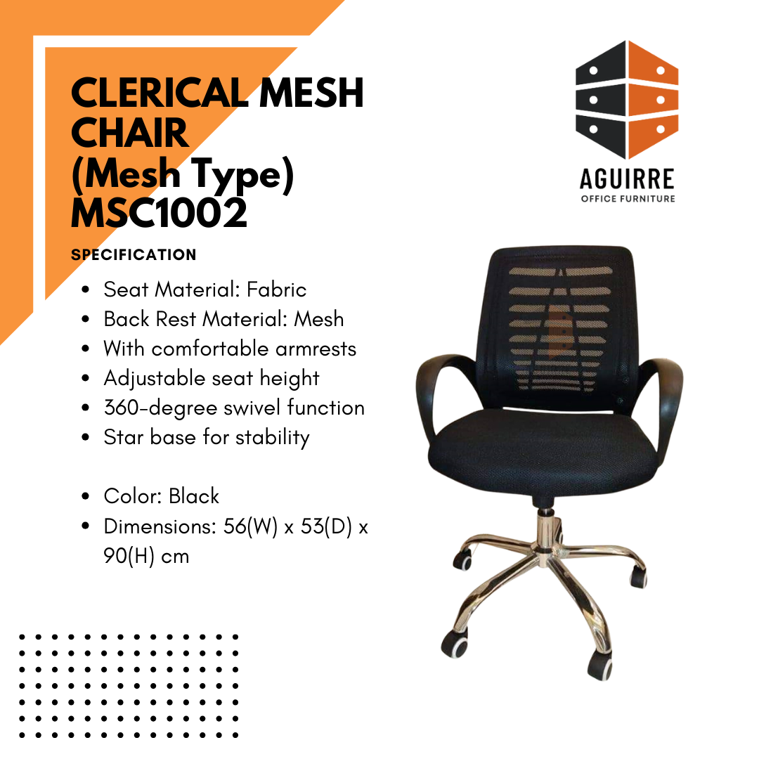 CLERICAL MESH CHAIR 1002 - Main Image