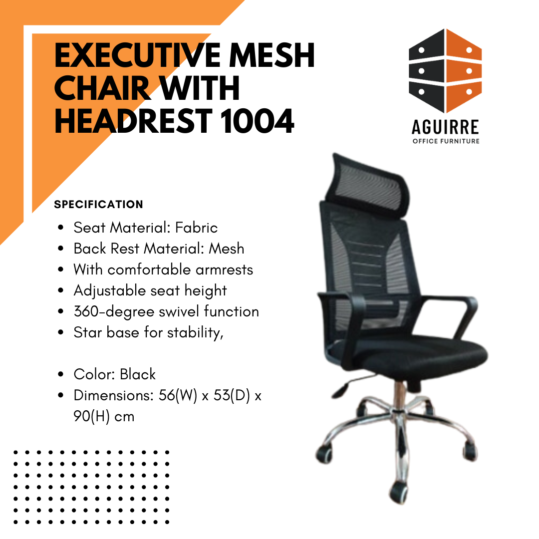 EXECUTIVE MESH CHAIR WITH HEADREST 1004