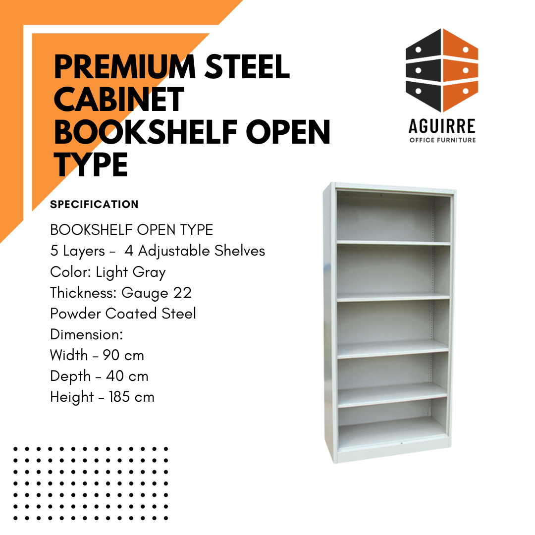 PREMIUM STEEL CABINET BOOKSHELF OPEN TYPE