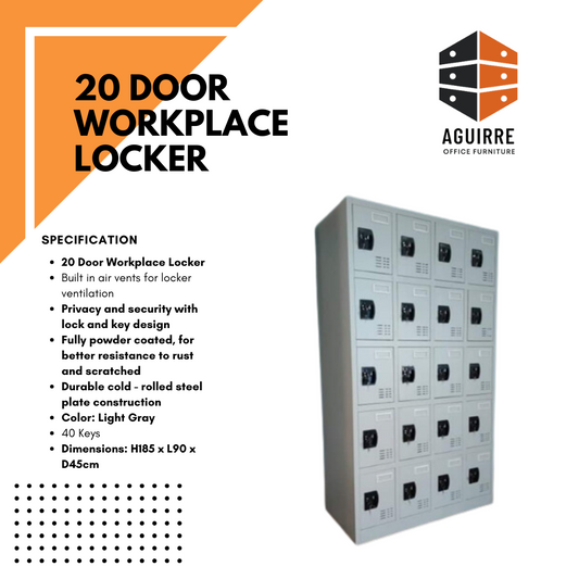 20 DOOR WORKPLACE LOCKER