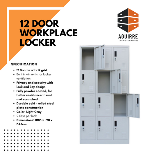 12 DOOR WORKPLACE LOCKER