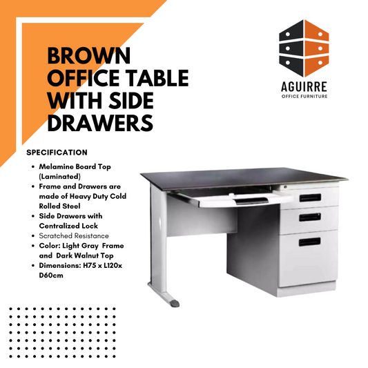 Office Table with Side Drawers OFT002