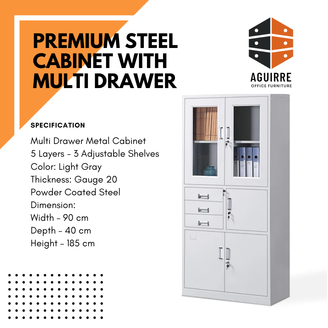 PREMIUM STEEL CABINET WITH MULTI DRAWER