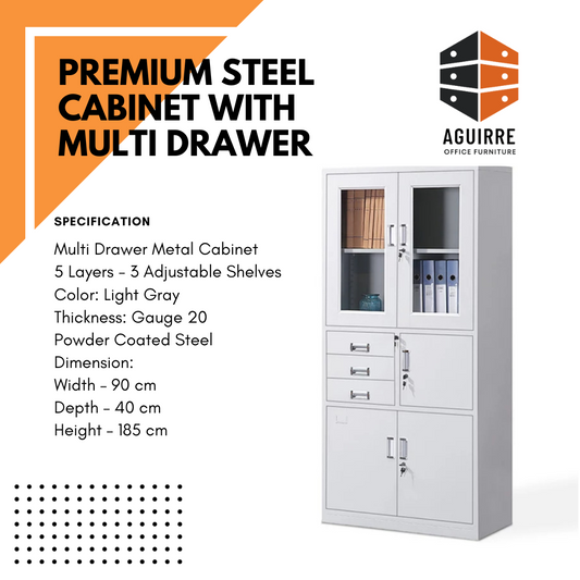 PREMIUM STEEL CABINET WITH MULTI DRAWER